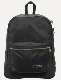 Mochila JanSport Super FX Deep Grey Gold Premium Poly Cinza Escuro