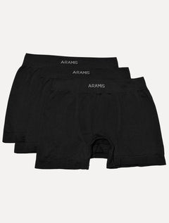 Cuecas Aramis Boxer Sem Costuras Pretas Pack 3UN