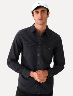 Camisa Levis Masculina Jeans Classic Western Standard Preta