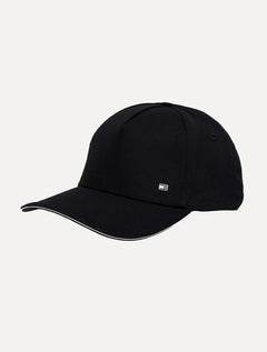 Boné Tommy Hilfiger Corporate Cotton 6 Panel Preto