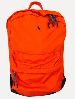 Mochila Reserva Nylon Dobrável Pocket Preta/Laranja