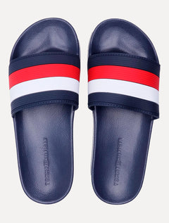 Chinelo Tommy Hilfiger Masculino Slide Marco 18D Azul Marinho