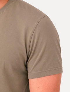 Camiseta Aramis Masculina Basic Lisa Mono Icon Areia Médio