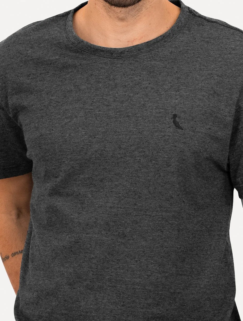 Camiseta Reserva Masculina Upcycling Preto Mescla