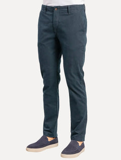 Calça Sergio K Masculina Chino Sarja Elastano Azul Marinho