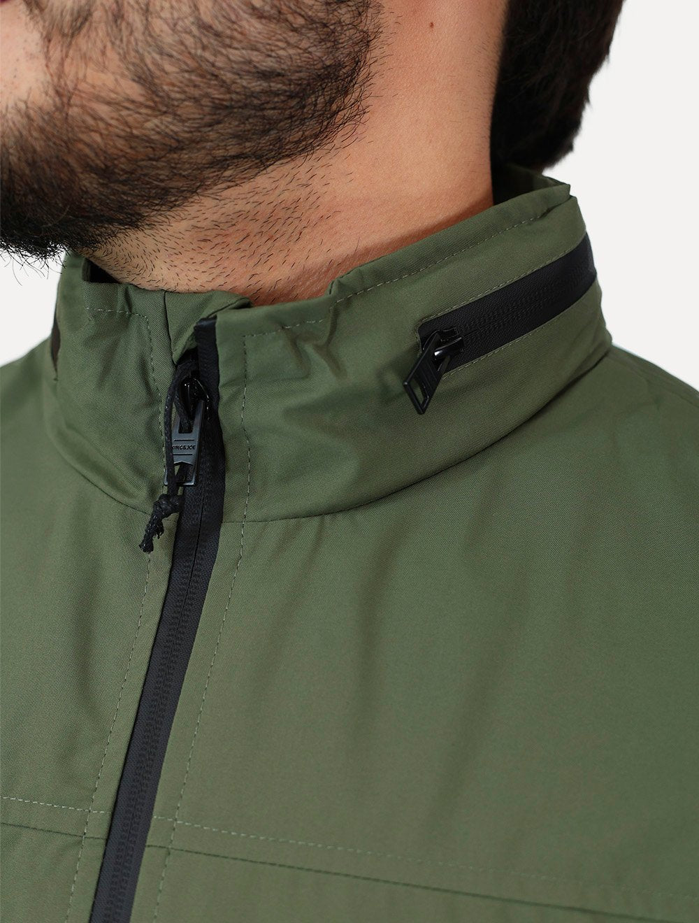 Jaqueta King & Joe Masculina Nylon Premium Capuz Verde Militar
