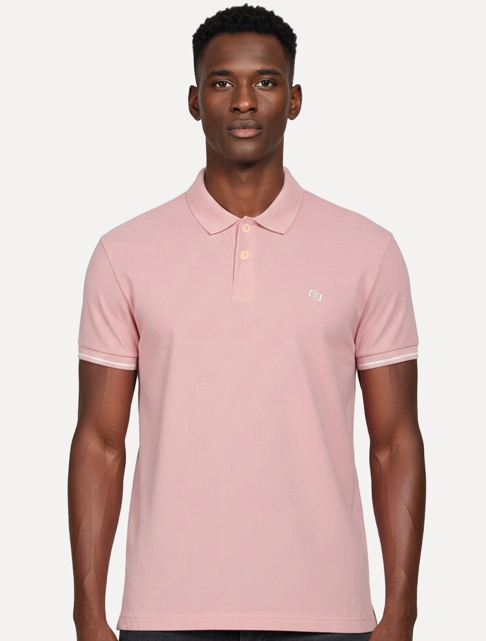 Polo Colcci | Piquet Logo Bordado Rosa Claro