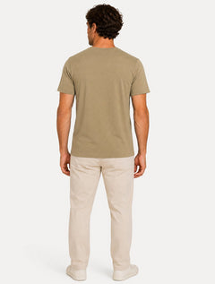 Camiseta John John Masculina Regular Fit Light Transfer Cáqui