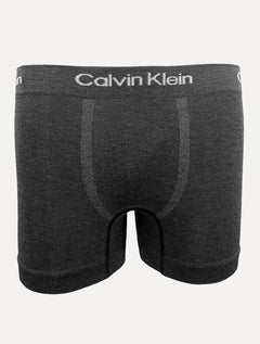Cuecas Calvin Klein Trunk Seamless Viscose Logo Mescla Chumbo e Cinza Claro Pack 2UN