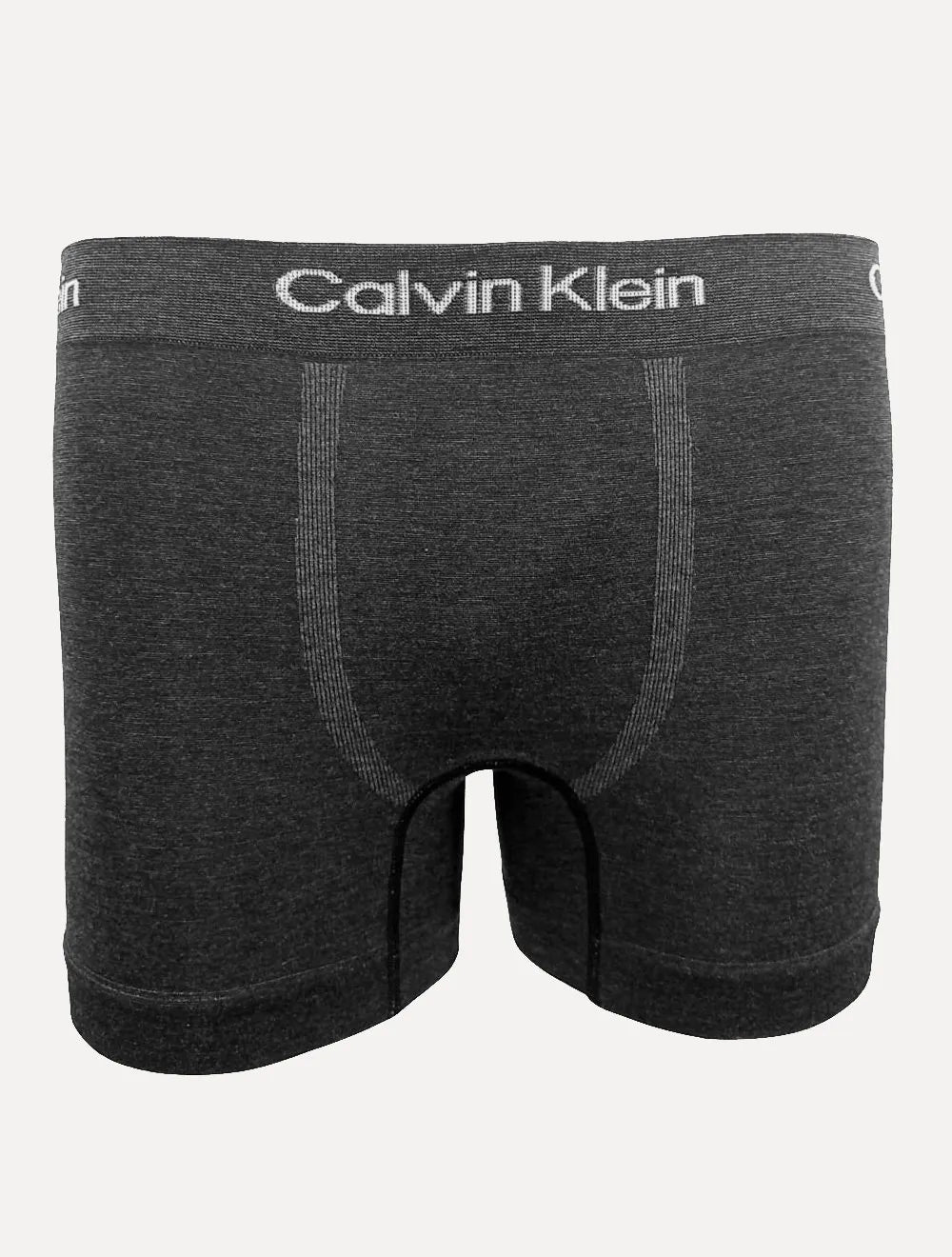 Cuecas Calvin Klein Trunk Seamless Viscose Logo Mescla Chumbo e Cinza Claro Pack 2UN