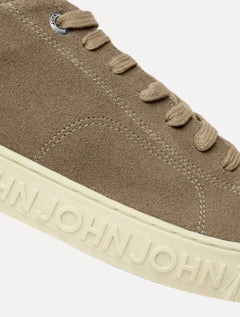Tênis John John Masculino Couro Heaven Soft Suede Khaki