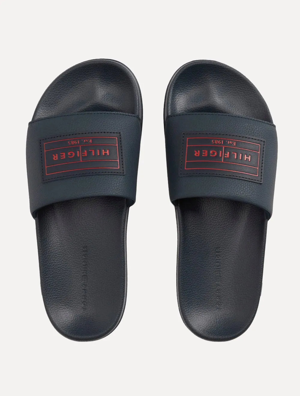 Chinelo Tommy Hilfiger Patch Pool Slide Azul Marinho