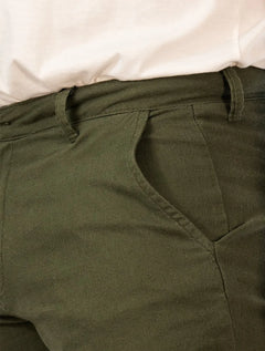Bermuda Ralph Lauren Masculino Linho Red Icon Verde Militar