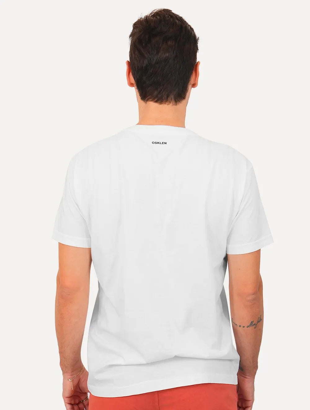 Camiseta Osklen Masculina Regular Stone Rio Postcard Branca