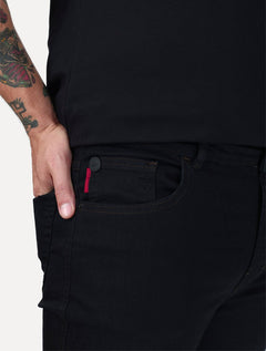 Calça Ellus Jeans Masculina Firt Black Slim 5 Pockets Preta