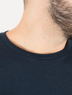 Camiseta Calvin Klein Jeans Masculina CK Bordado Peito Azul Marinho