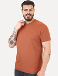 Camiseta Aramis Masculina Basic Lisa Mono Icon Terracota