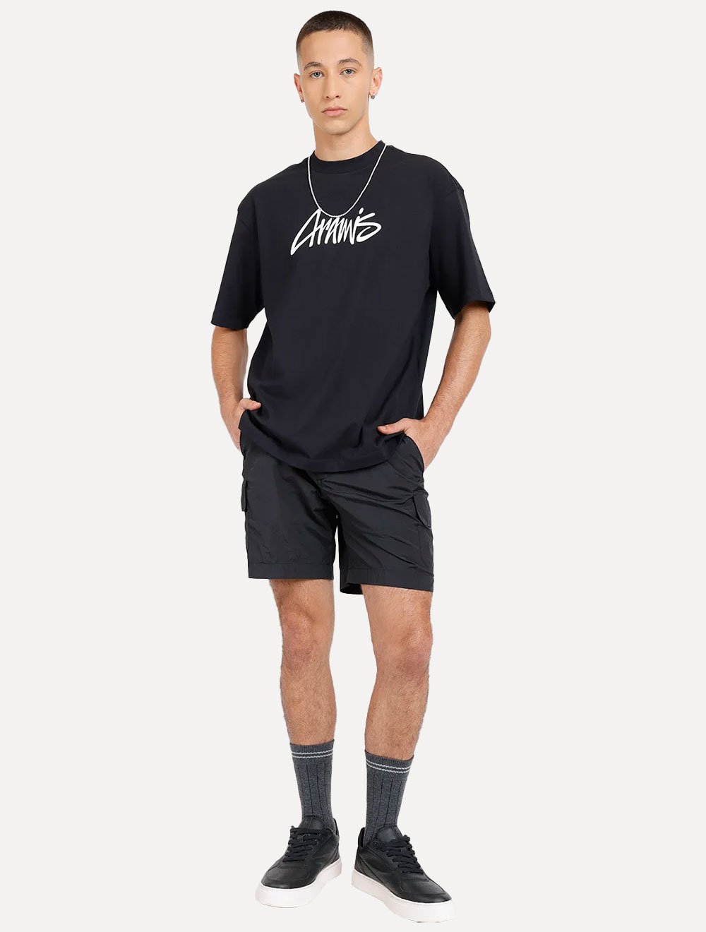 Bermuda Aramis Masculina Cargo Tec Black Preta