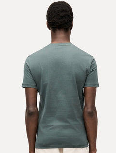 Camiseta Guess Masculina Bordado Peito Azul Médio