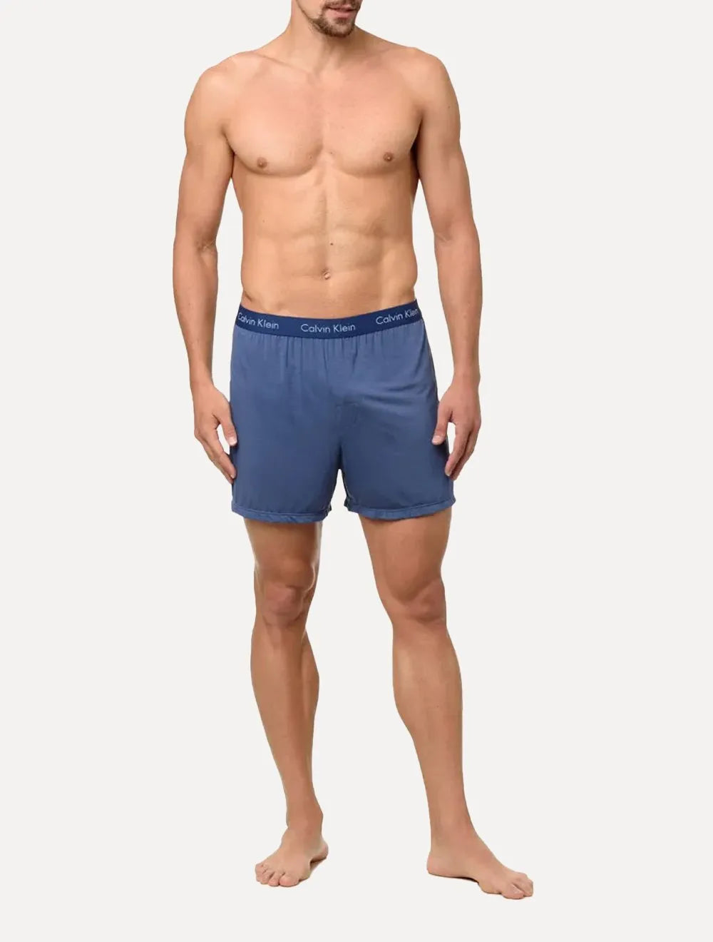 Cueca Calvin Klein Samba Canção Modal Logo Navy Azul Médio 1UN