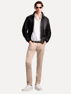 Calça Jeans Empório Armani Masculina J05 Regular Fit Cáqui