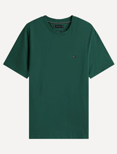 Camiseta Tommy Hilfiger Masculina Regular Fit Tee Solid Logo Verde Escuro