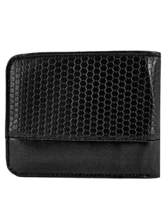 Carteira Nautica Masculina Couro Big Texture Logo Preta