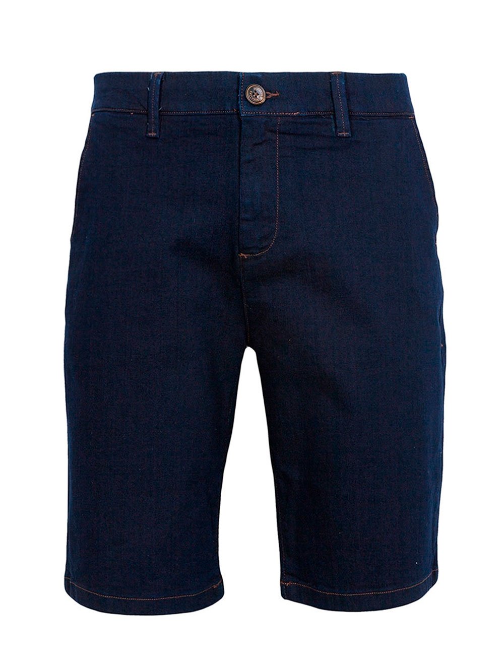 Bermuda Dudalina Jeans Masculina Stretch Escura