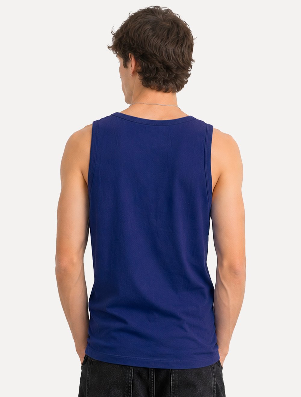 Regata John John Masculina New Regular Fit Rubber Logo Azul Escuro