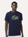 Camiseta Lacoste Masculina Regular Sport Dry Print Croco Azul Marinho
