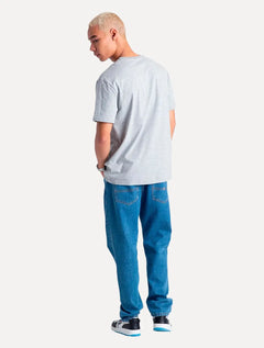 Camiseta Tommy Jeans Masculina Essential Flag Pocket Cinza Mescla