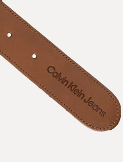 Cinto Calvin Klein Jeans Masculino Elastico CK Logo Azul Marinho