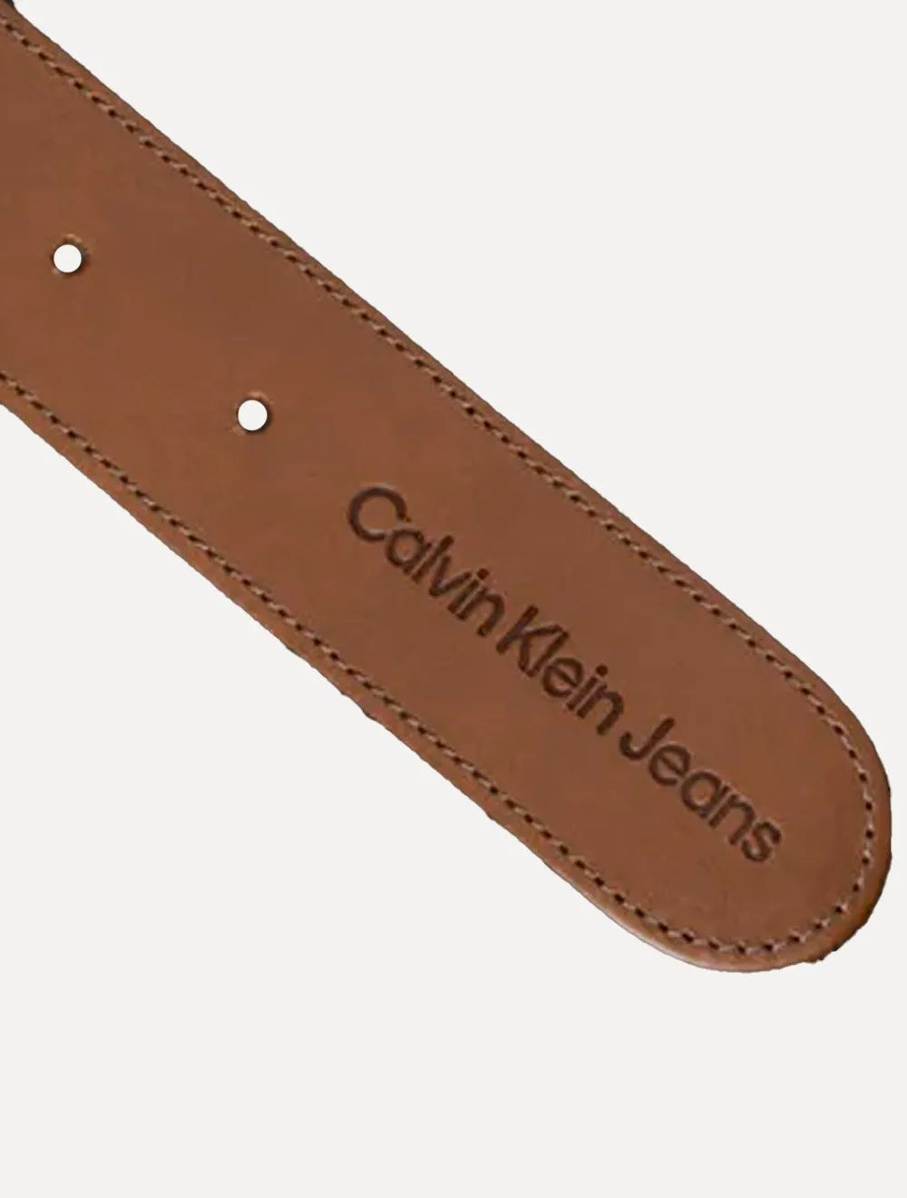 Cinto Calvin Klein Jeans Masculino Elastico CK Logo Azul Marinho