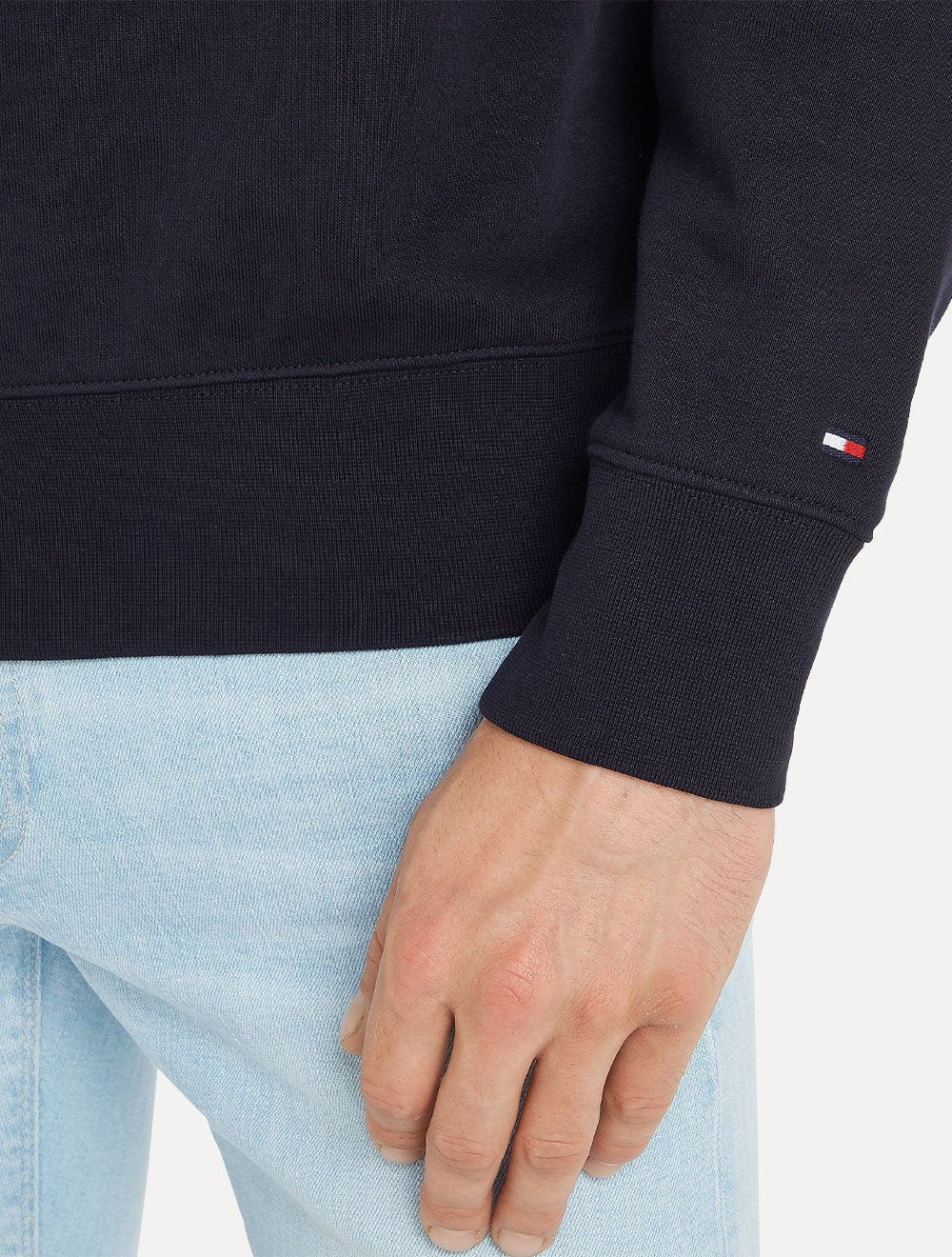 Moletom Tommy Hilfiger Masculino Crewneck '85 Silk Azul Marinho