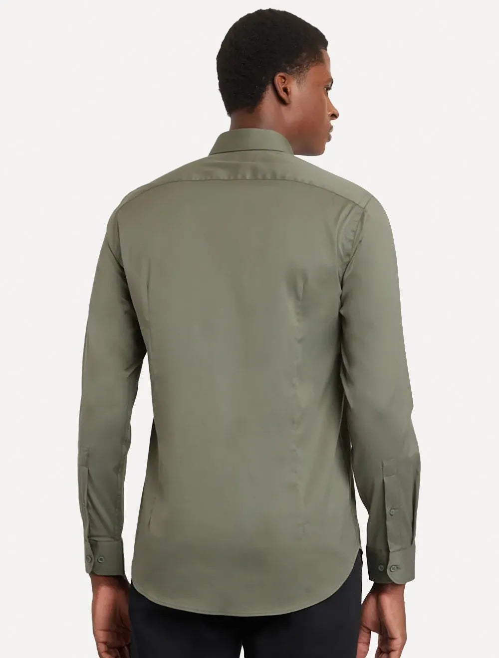 Camisa Aramis Masculina Cosmo Stretch Algodão Poliamida Verde Sálvia