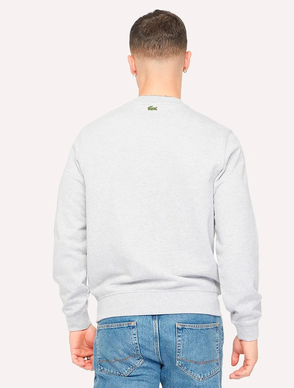 Moletom Lacoste Masculino Cotton Fleece Branded Jogger Cinza Mescla