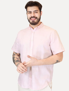 Camisa Levis Masculina Relaxed Oxford Authentic Button Down Rosa Claro
