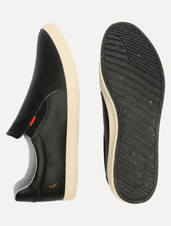 Tênis Reserva Masculino Slip On Lapa Couro Preto