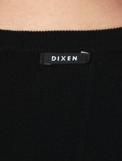 Camiseta Dixen Masculina Tricot Manga Curta Gola Careca Preta