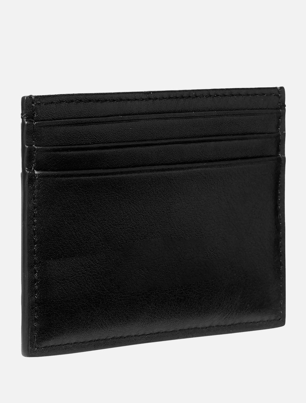 Carteira Calvin Klein Porta Cartão Couro Sculpted Logo Bold Horizontal Preta