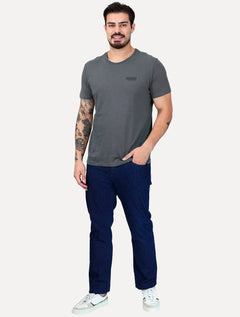 Camiseta John John Masculina Slim Fit Flame Azul Marinho