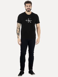 Camiseta Calvin Klein Jeans Masculina Reissue Large Logo Preta