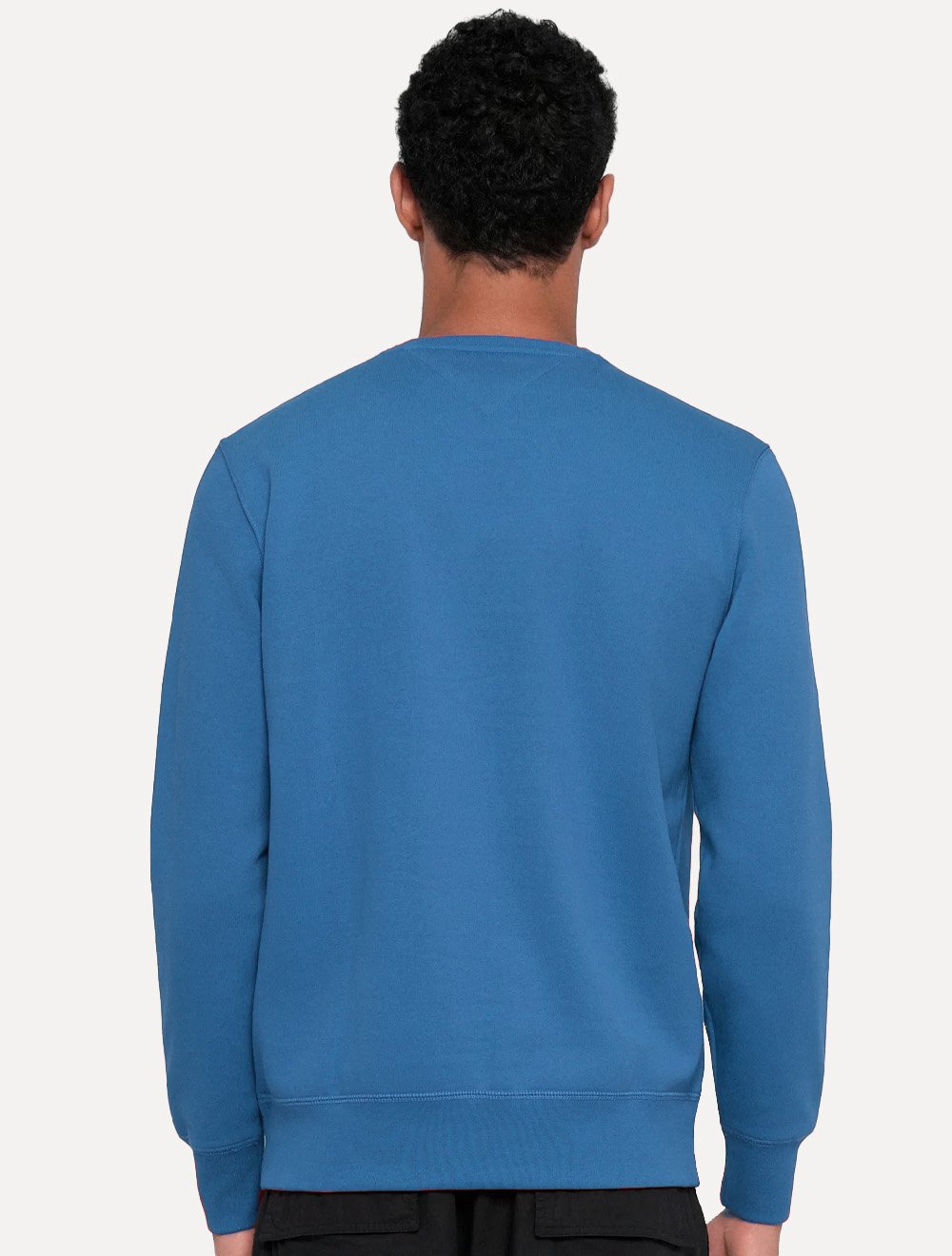 Moletom Tommy Hilfiger Masculino Fleece Logo Crewneck Azul Royal