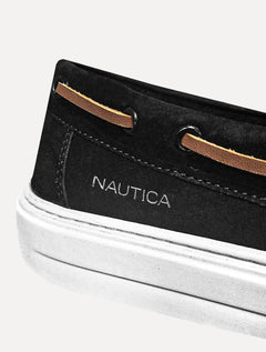 Docksider Nautica Masculino Suede NoBuck Preto