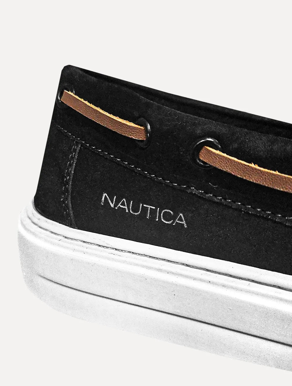 Docksider Nautica Masculino Suede NoBuck Preto