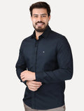 Camisa Calvin Klein Jeans Masculina Regular Plain Light CK Logo Azul Marinho