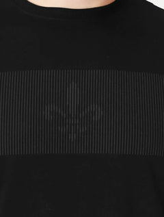 Camiseta Dudalina Masculina Regular Silk Grey Threads Preta
