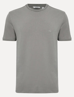 Camiseta Dudalina Masculina Cotton Flex Cinza Médio