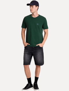 Camiseta John John Masculina Regular Fit Light Transfer Verde Escuro