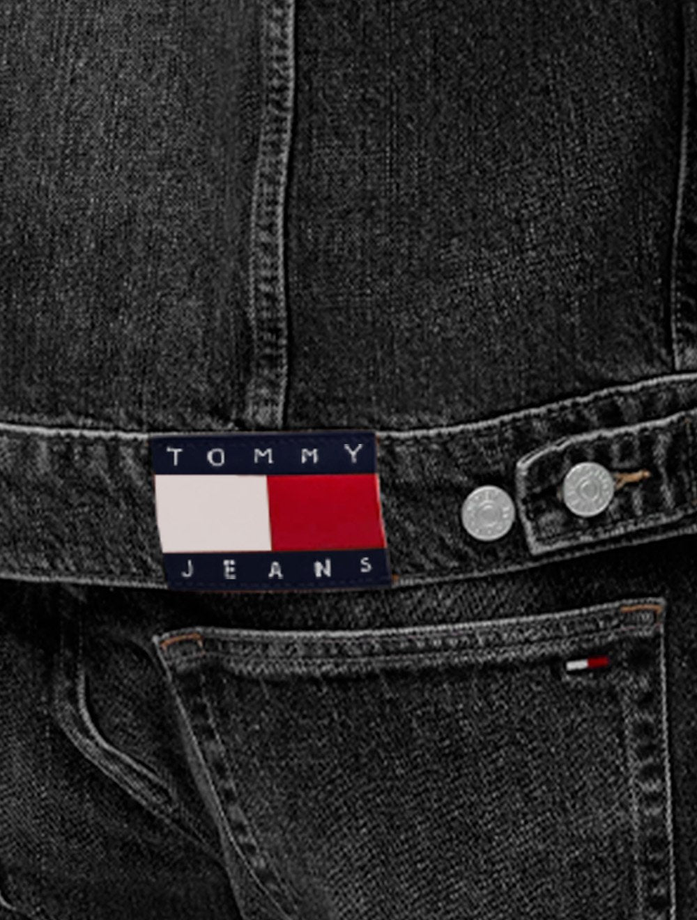 Jaqueta Tommy Jeans Masculina Regular Ryan Trucker Cinza Claro